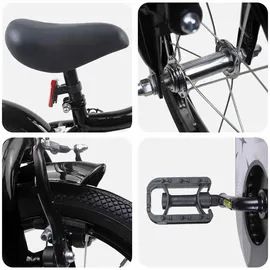 vidaXL Kinderfahrrad 14 Zoll Farbe schwarz