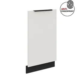 Küchen-Preisbombe Frontblende für vollintegrierten Geschirrspüler 45 cm ARIA Weiß + Schwarz matt
