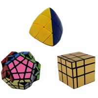 MEISHINE® 3 Pack Zauberwürfel Set Golden Mirror Cube,Megaminx,Mastermorphix Magic Cube Speed Cube