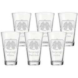 Trinkglas CIAO 300 ml Eishockey Torwart 6er Set