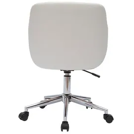 miliboo Design-Bürostuhl Kunstleder Weiß