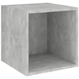 vidaXL Wandschrank Betongrau 37x37x37 cm Holzwerkstoff