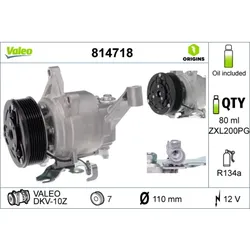 Kompressor Klimaanlage VALEO 814718