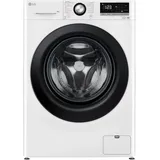 LG F4WV4085, Klasse A, Dreifach Klasse A, Waschmaschine 8 kg, 1360 U/min, Wi-Fi, AI Direct Drive, Tiefenreinigung mit Dampf, TurboWash 360°,Sicherheitsglastür, 60 x 62 x 85 cm ꟷ Weiß