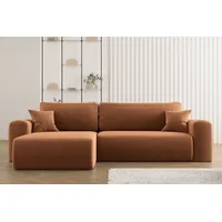 Kaiser möbel Ecksofa mit Schlaffunktion L-förmiges Sofa, Capri Stoff