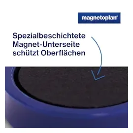 Magnetoplan Ergo-Magnete, medium, dunkelblau, Pack a 10 Stück
