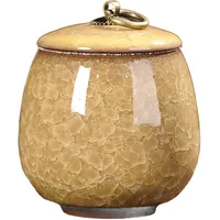 XJHWD 9 * 7CM 170ML Rosa Rot Teedose aus Keramik mit Deckel Kaffee- und Teedosen aus Keramik für Küchenbehälter Kaffeebohnendose