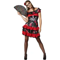 tectake® Frauenkostüm Gruselige Señorita