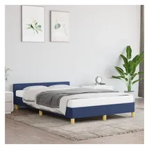 vidaXL Bettgestell 120 x 200 cm Blau