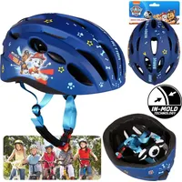 Sarcia.eu Paw Patrol Chase Marshall Rubble Marineblauer IN-MOLD Kinderfahrradhelm,