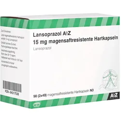 LANSOPRAZOL AbZ 15 mg magensaftres.Hartkaps. 98 St