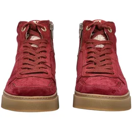 Paul Green Damen Sneaker Veloursleder rot 38
