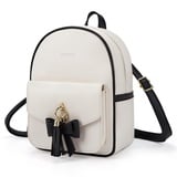 ECOSUSI Damen Rucksack Klein Soft Pu Leder Rucksäcke Schultaschen Wasserdichte Damenrucksäcke Kleine