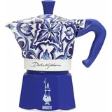 Bialetti 0005345 0 13L Blau/Weiß Aluminium Moka Elektrische Kaffeemaschine 3 Tassen - Blau