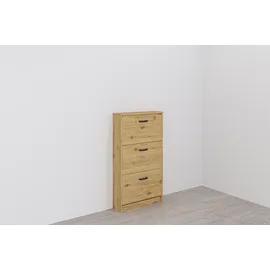 FMD Step 3 58,5 x 0 x 17 cm mit 3 Klappen beige / beige