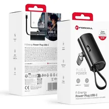 forcell Powerbank 5000mAh USB-C PD 20W schwarz | Gr.: onesize