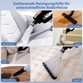 Costway Nass-Trockensauger 1200W 20+4L mit HEPA Filter Gelb/Schwarz