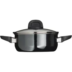 Bratentopf SILIT "Modesto Line", schwarz, H:8,4cm Ø:20cm, Töpfe, Made in Germany
