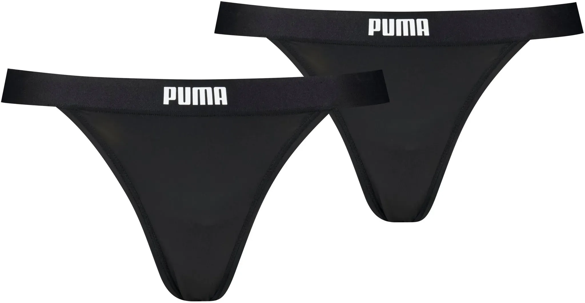 PUMA Stringtanga, (2er-Pack), mit Logobund PUMA black M