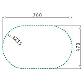 PYRAMIS Alazia Round (78x49) 1B 1D snow
