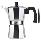 MILU Espressokocher silber/schwarz