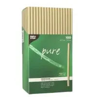 Papstar 100 Trinkhalme Schilf Pure Ø 7 mm ·