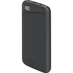 Goobay Schnelllade-Powerbank 10.000 mAh (USB-CTM PD, QC 3.0) - Leistungsstarke Powerbank mit Statusanzeige, Quick Charge-kompatibel