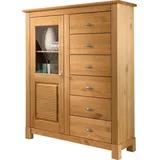 Home Affaire Highboard »Rauna«, Vitrine, Breite 103 cm, beige