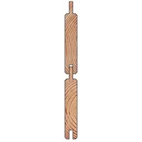 Delta Selbstbauzaun 90 x 194 cm Lärche Holz