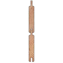 Delta Selbstbauzaun 90 x 194 cm Lärche Holz