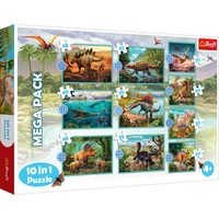 Trefl Puzzle 10in1 In the world of dinosaurs 90390 Trefl (329 Teile)
