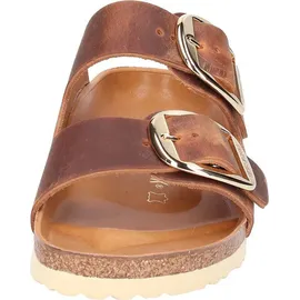 Birkenstock Arizona Big Buckle Nubukleder geölt schmal cognac 43