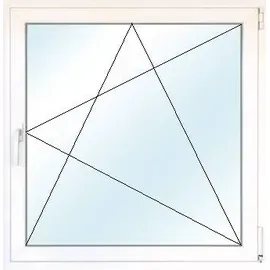 josefmeeth Energiespar-Fenster 76/3 DIN rechts 1 flügelig Dreh-Kipp 90 x 120 cm weiß