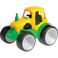 GOWI Traktor gelb/grün 14cm