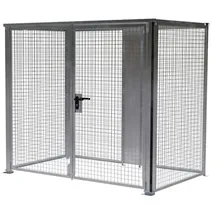 Bauer Südlohn Lagerbox feuerverzinkt B 2450 x T 1595 x H 2100 mm abschließbar