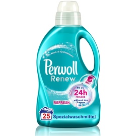 Perwoll Renew Refresh Flüssigwaschmittel (25 Wäschen), Hygiene Waschmittel für Weiß- und Buntwäsche, mit geruchsneutralisierender Formel für intensive Frische