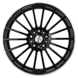 AVUS Racing Avus AC M03 black polished lip 7.5x17 ET45 - LK5/108 ML73.1 Alufelge schwarz