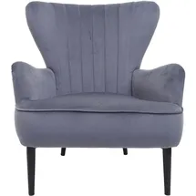 MCW Lounge-Sessel MCW-K37 Samt 280 g/m2 75 x 80 x 80 cm Grau