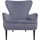 MCW Lounge-Sessel MCW-K37 Samt 280 g/m2 75 x 80 x 80 cm Grau