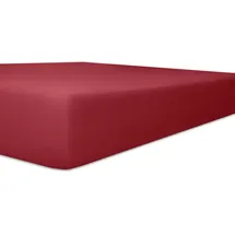 Kneer Spannbettlaken Q93 Exclusive-Stretch 90 x 190 - 100 x 220 cm rot