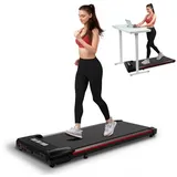 GTPLAYER Laufband lektrisches Laufband,Klappbares Laufband mit Fernbedienung, für Zuhause bis 6 km/h mit LED-Anzeige Kompaktes und leises rot