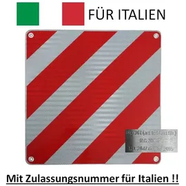 IWH Warntafel ALU 50x50cm für Italien mit offizieller Typengenehmigung