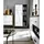 Quartier Highboard 85,4 x 160,5 cm Braun/Schwarz/Weiß