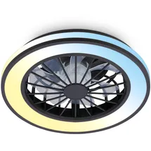Briloner Deckenventilator 1 rund 38 cm schwarz
