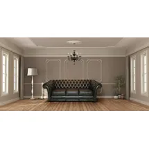 Salottini Chesterfield 3-Sitzer + 2-Sitzer + 1-Sitzer Leder  grün
