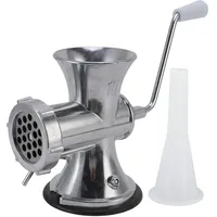 Lybunair Manueller Fleischwolf aus Aluminiumlegierung, Fleischwolf mit Saugnapf, Küchenwolf und Wurstbereiter für die Hausmannskost