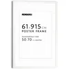 Bilderrahmen REINDERS Bilderrahmen Poster 61x91,5 oder 50x70, weiß, B:64,5cm H:95cm T:2cm, Bilderrahmen, Wohnzimmer - Weiß - MDF - 64,5x95 cm