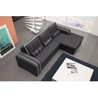 JVmoebel Ecksofa, Sofa Schlafsofa Designer Sofa mit Bettfunktion + Bettkasten grau