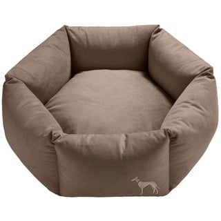 Hunter Orthopädisches Hundesofa Merida 6-eckig Farbe Taupe, Größe M