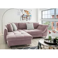 Myhomelando Ecksofa Argo, mit Schlaffunktion rosa